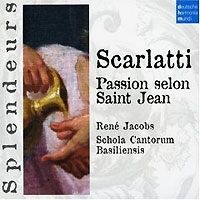 Rene Jacobs Scarlatti Passion Selon Sait Jean артикул 11419b.